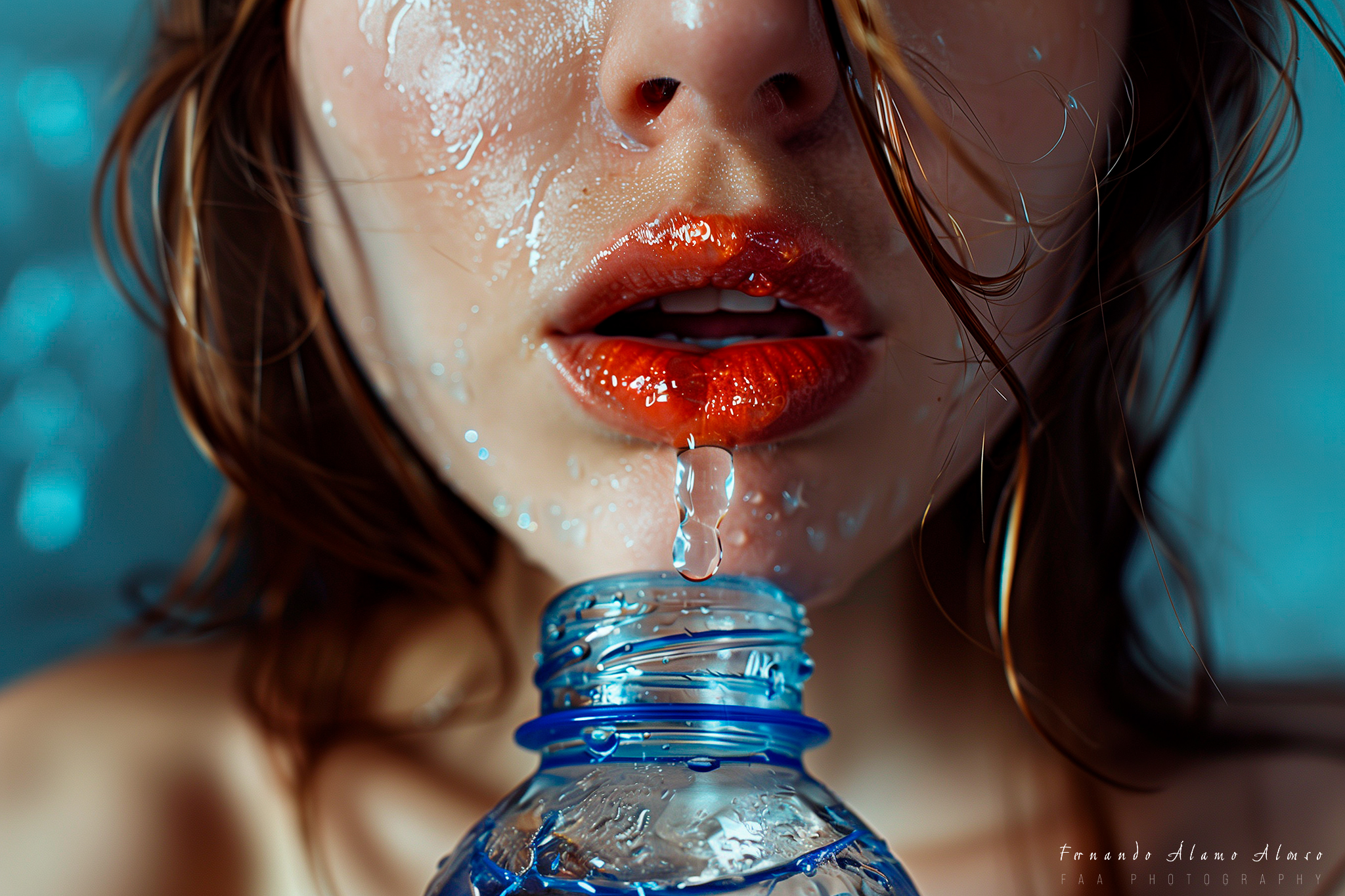 Mujer Bebiendo Agua VII