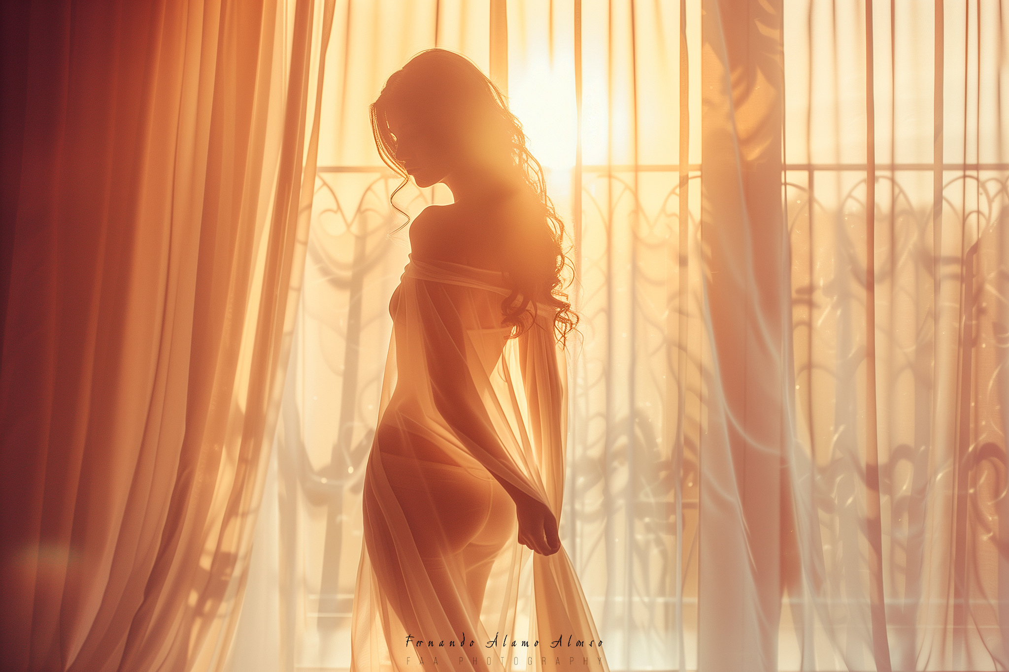 Mujer Frenter a Ventana Boudoir VI