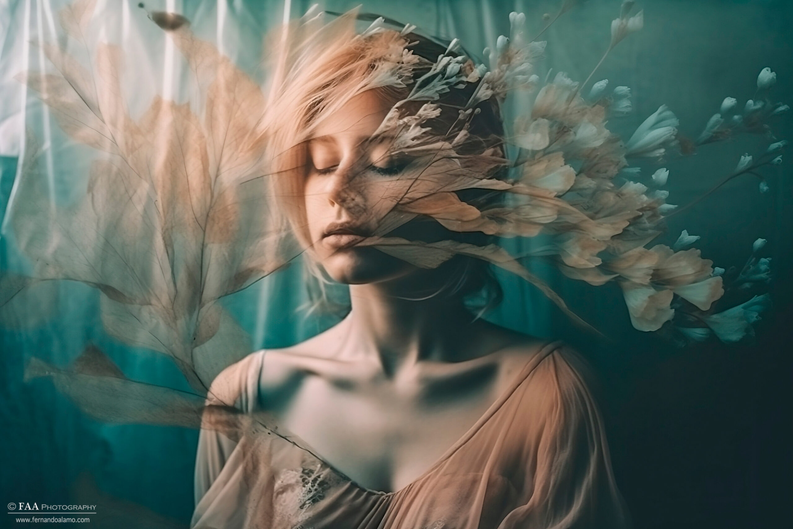 Mujer Rodeada de Flores II Transformed