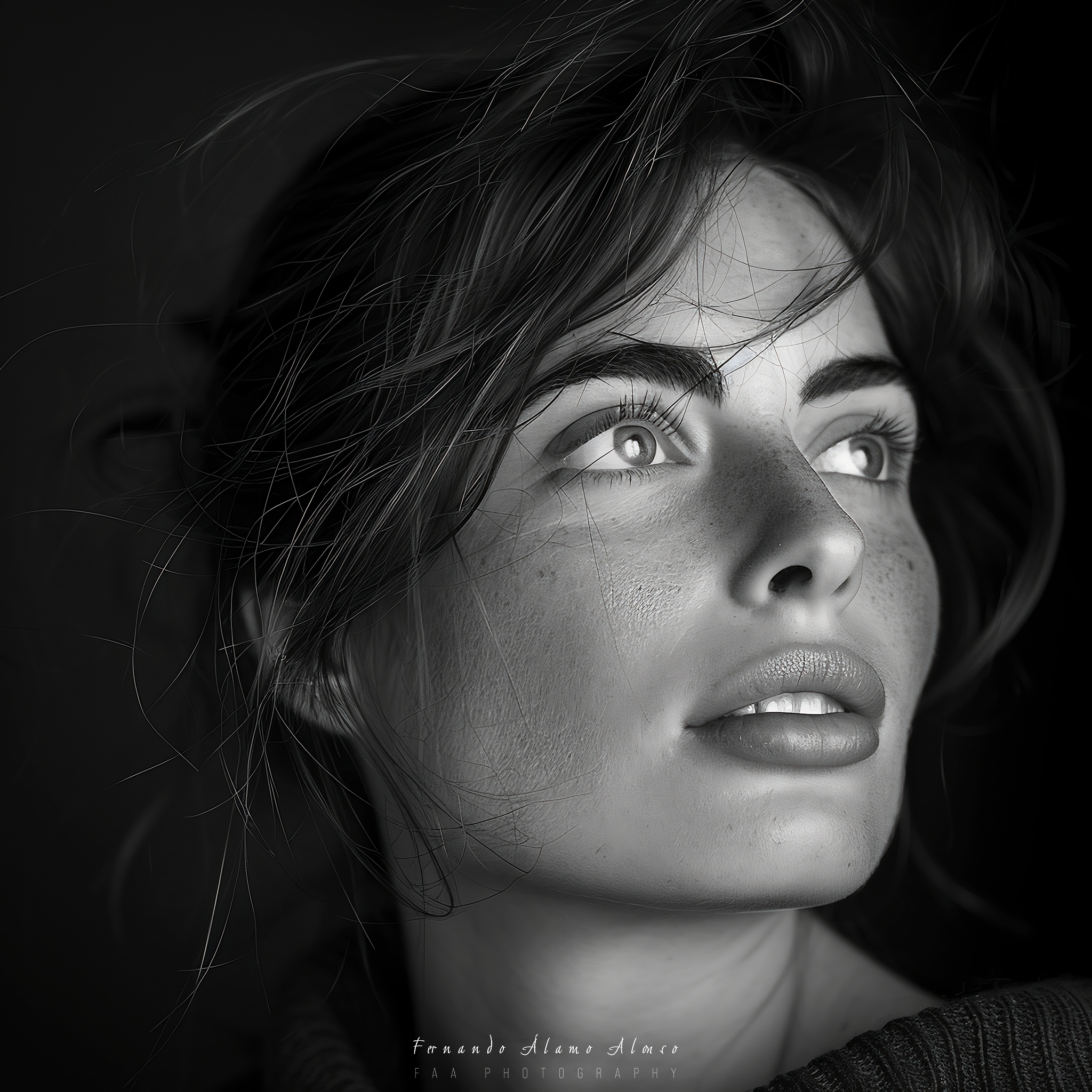Retrato Mujer Monocromo III